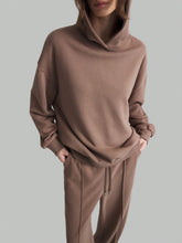 Ontre 2pcs Women Hoodie Sweatshirt And Pants Casual Suit, School Outfit, Autumn/Winter